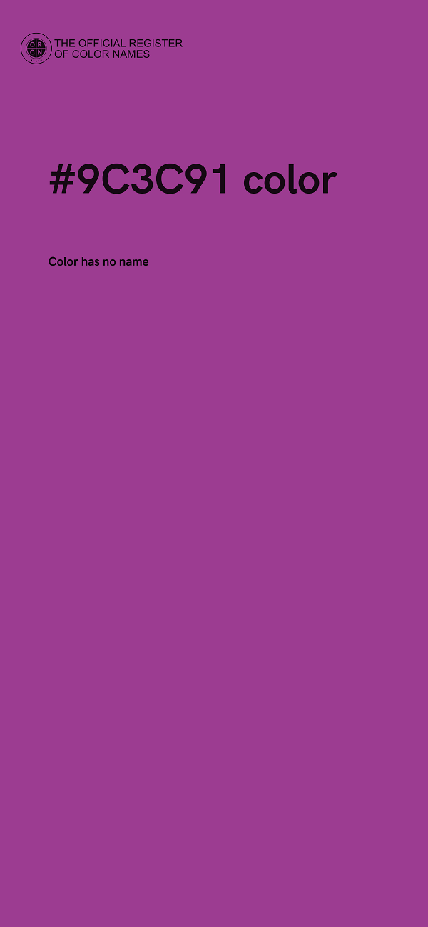 #9C3C91 color image