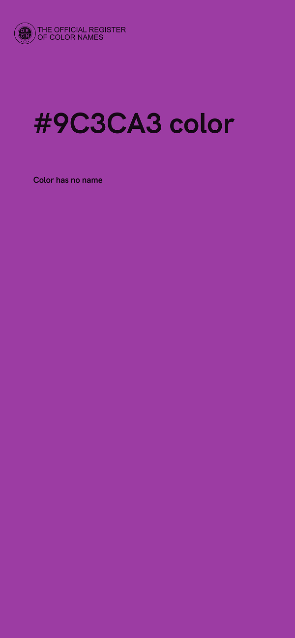 #9C3CA3 color image