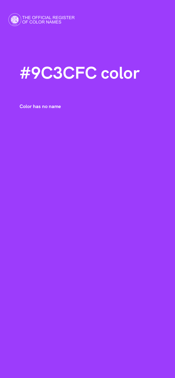 #9C3CFC color image