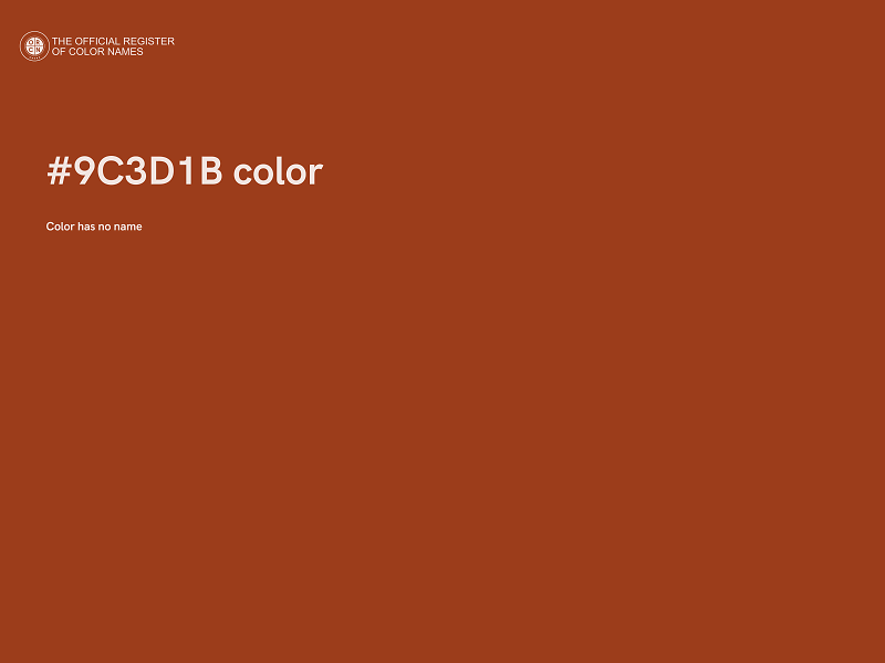 #9C3D1B color image