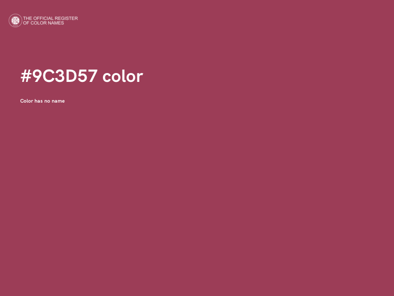 #9C3D57 color image