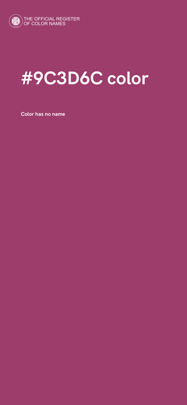 #9C3D6C color image