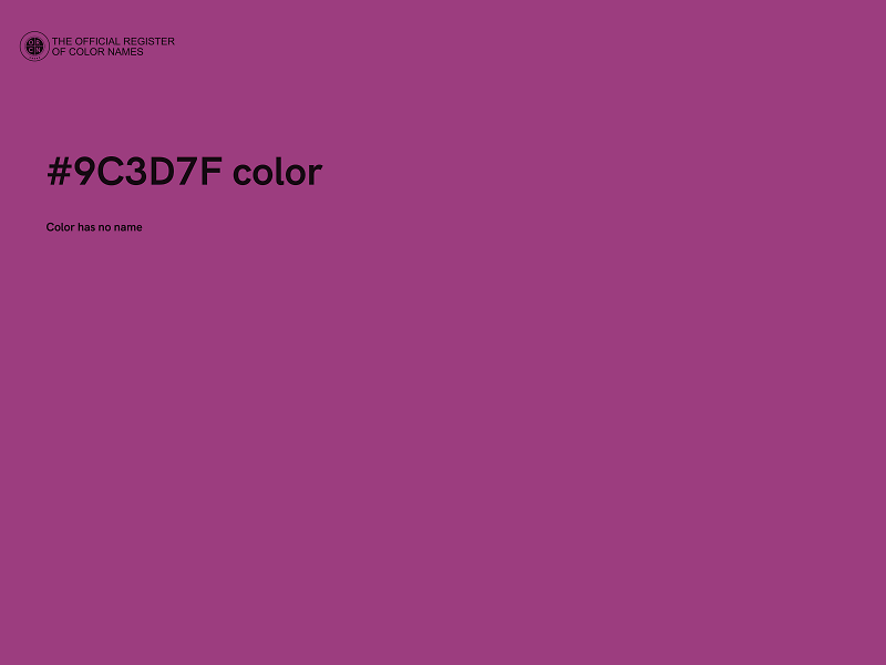 #9C3D7F color image