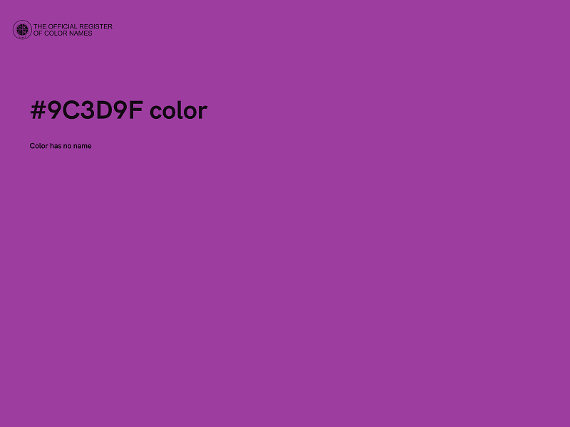 #9C3D9F color image