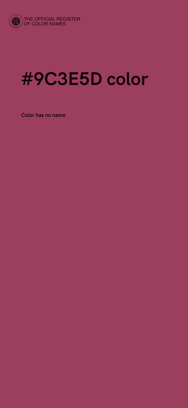 #9C3E5D color image