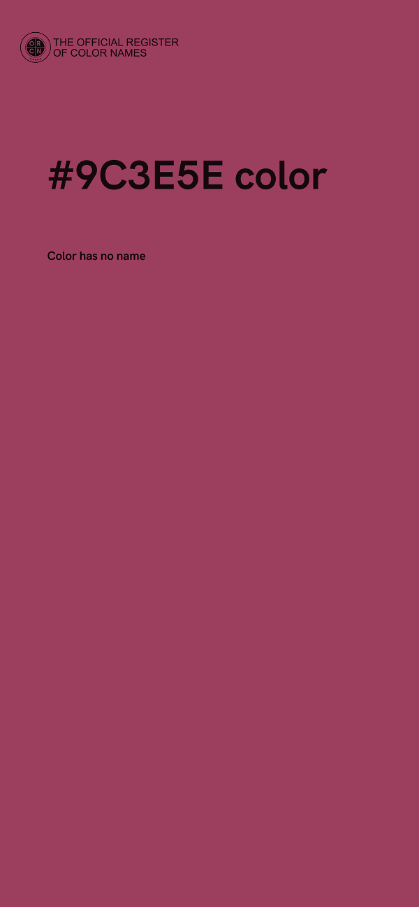 #9C3E5E color image
