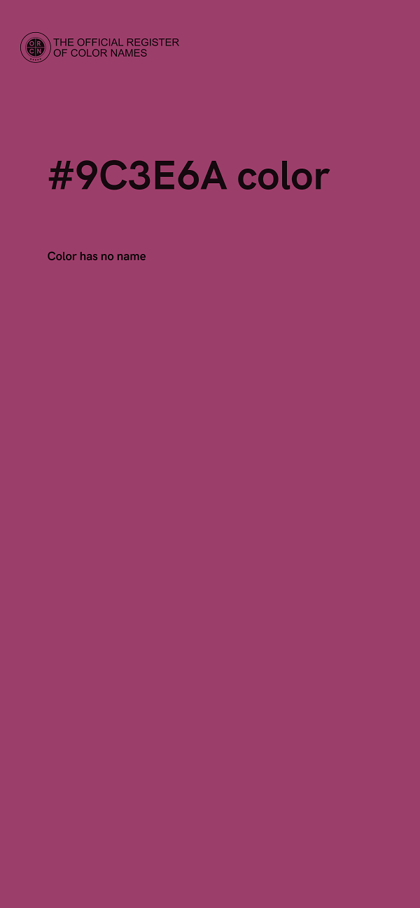 #9C3E6A color image