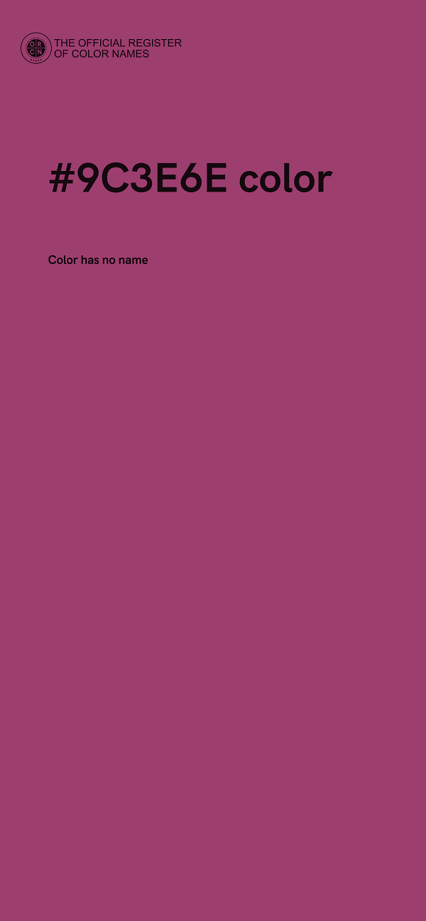 #9C3E6E color image