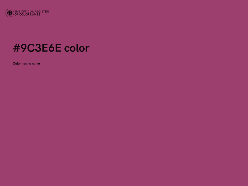#9C3E6E color image