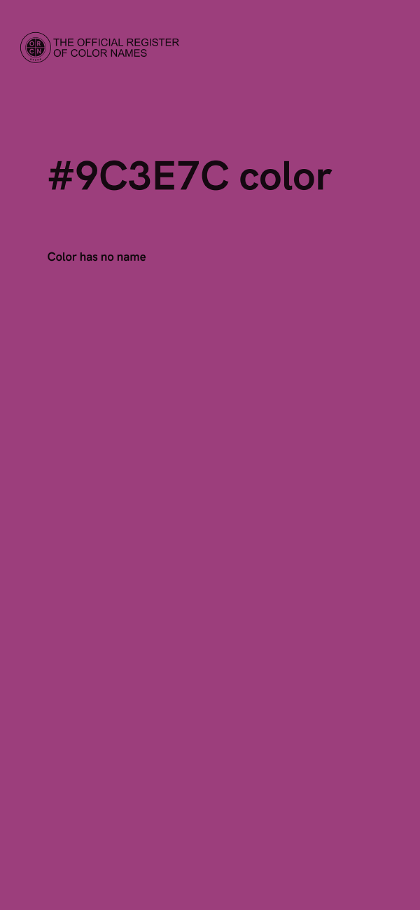 #9C3E7C color image