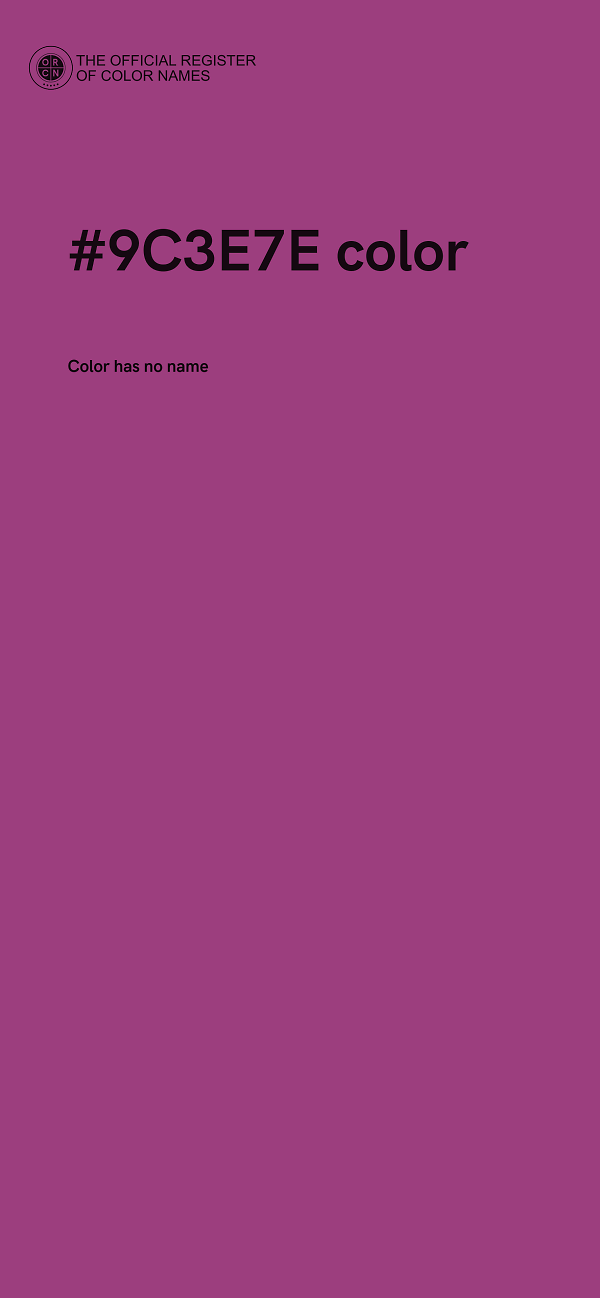 #9C3E7E color image
