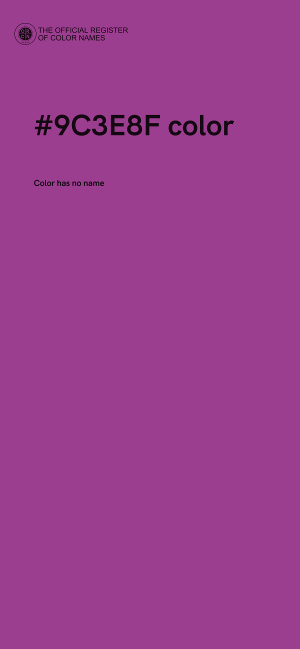 #9C3E8F color image