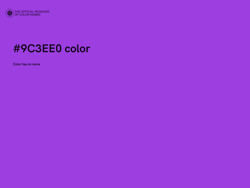 #9C3EE0 color image