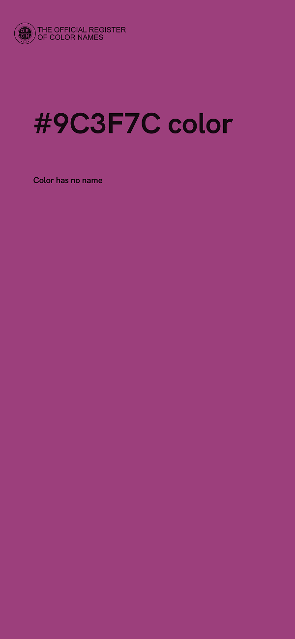 #9C3F7C color image