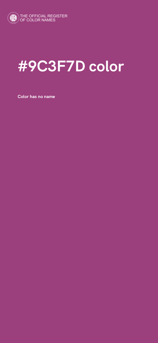#9C3F7D color image