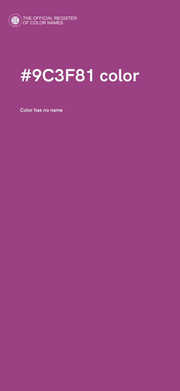 #9C3F81 color image