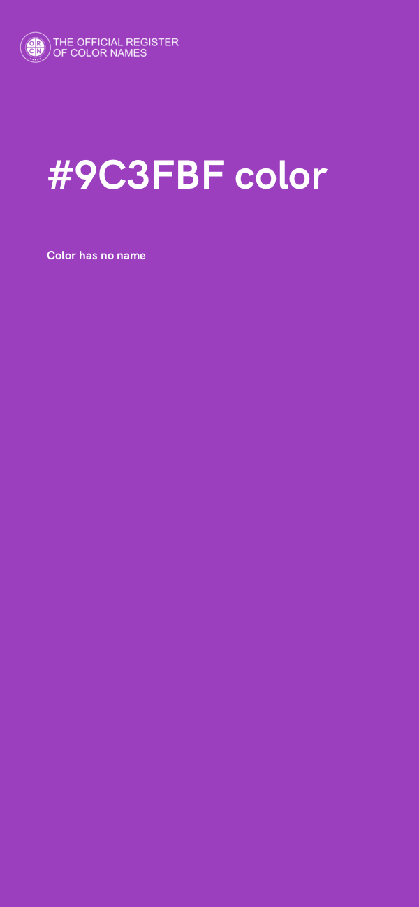#9C3FBF color image