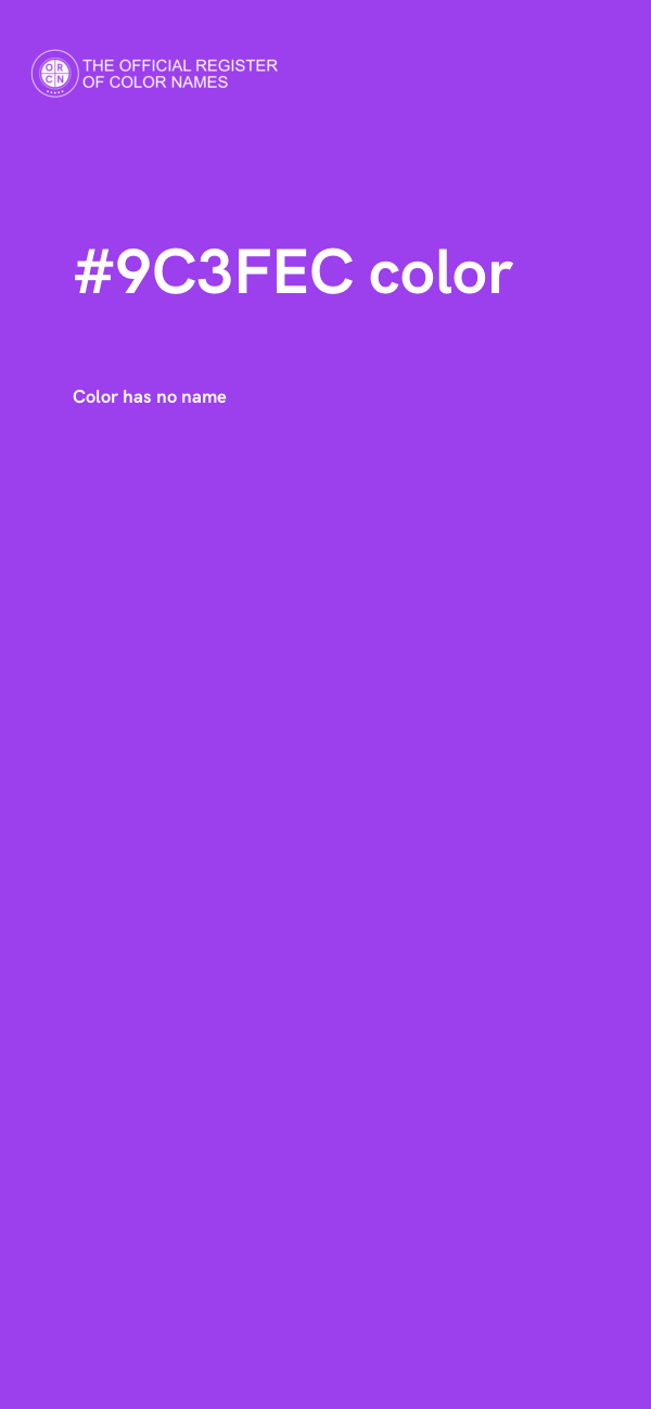 #9C3FEC color image