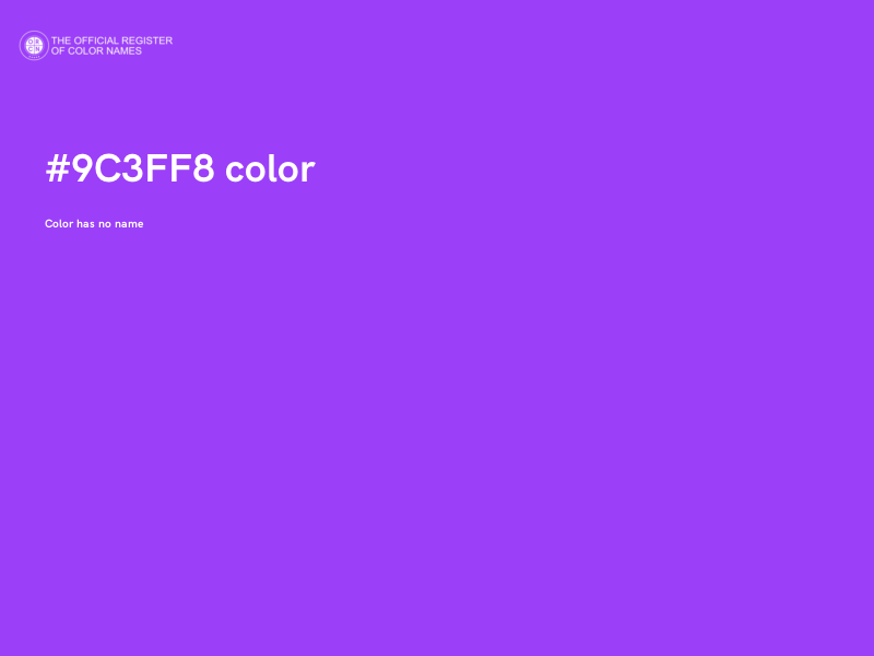 #9C3FF8 color image