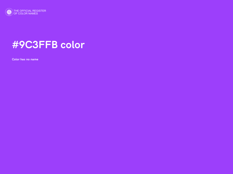 #9C3FFB color image
