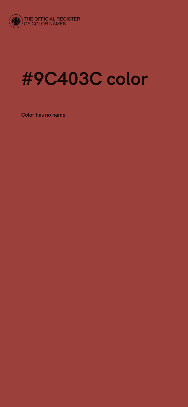 #9C403C color image
