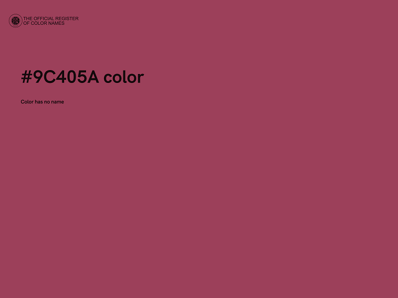 #9C405A color image