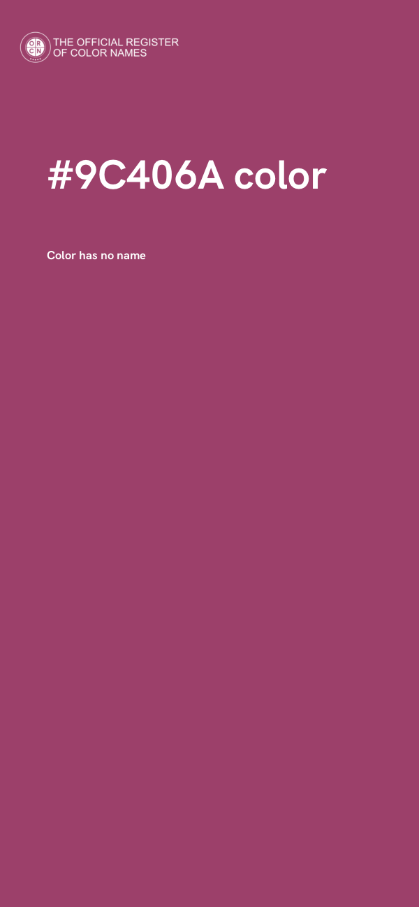 #9C406A color image