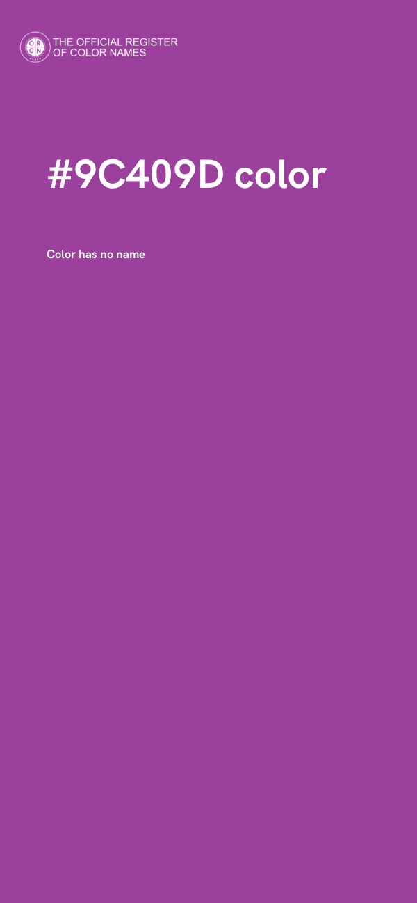 #9C409D color image