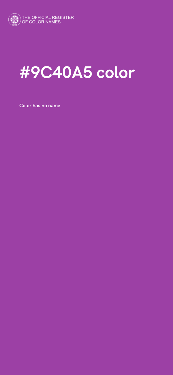 #9C40A5 color image