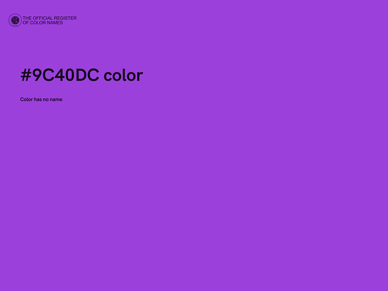 #9C40DC color image