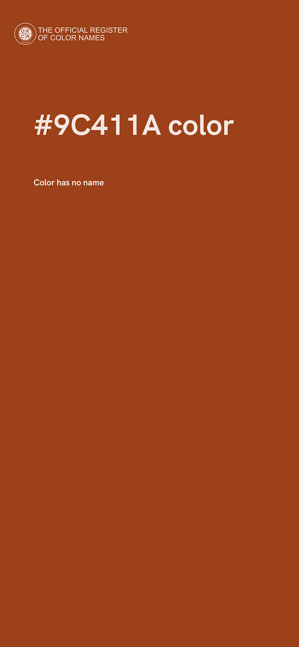 #9C411A color image