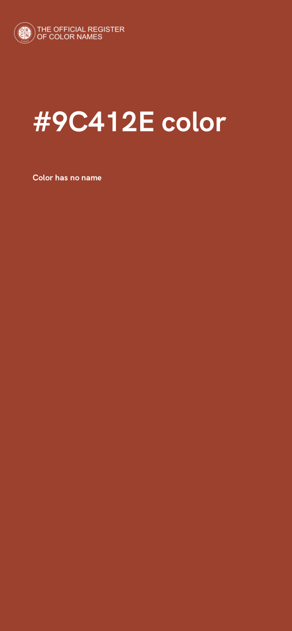 #9C412E color image