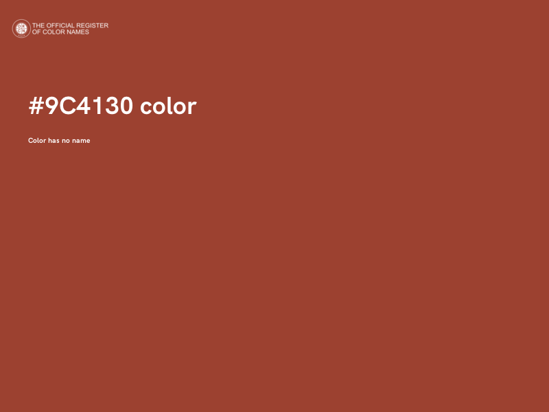 #9C4130 color image
