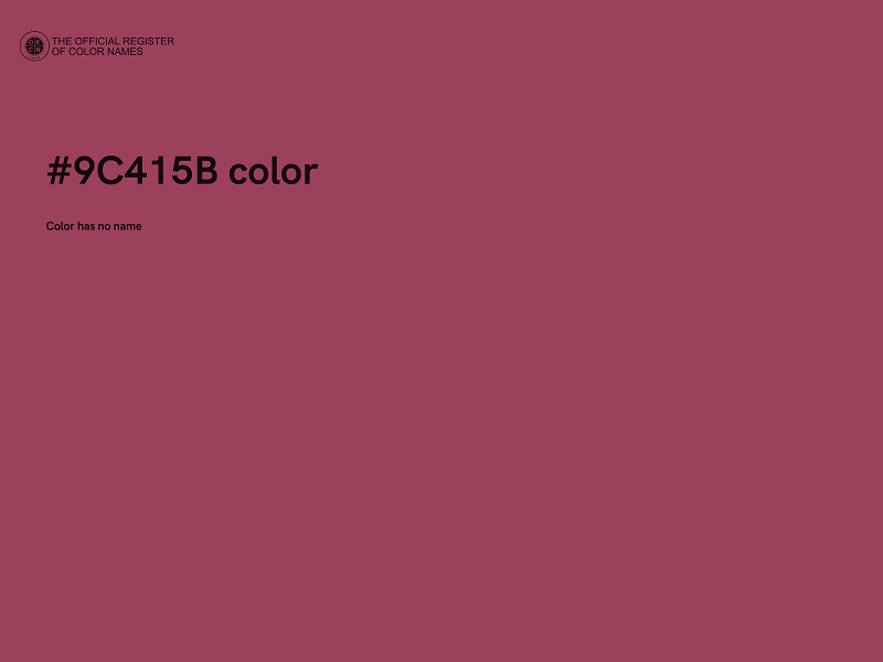 #9C415B color image