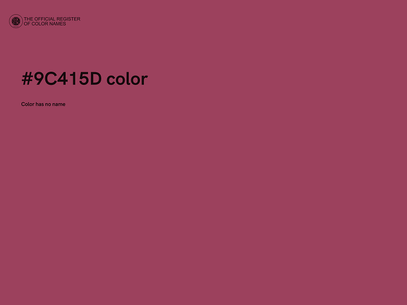 #9C415D color image