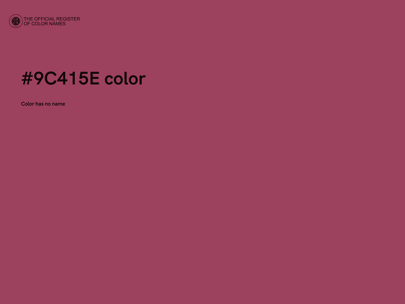 #9C415E color image