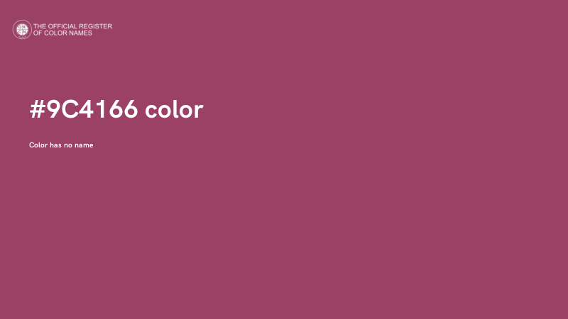 #9C4166 color image