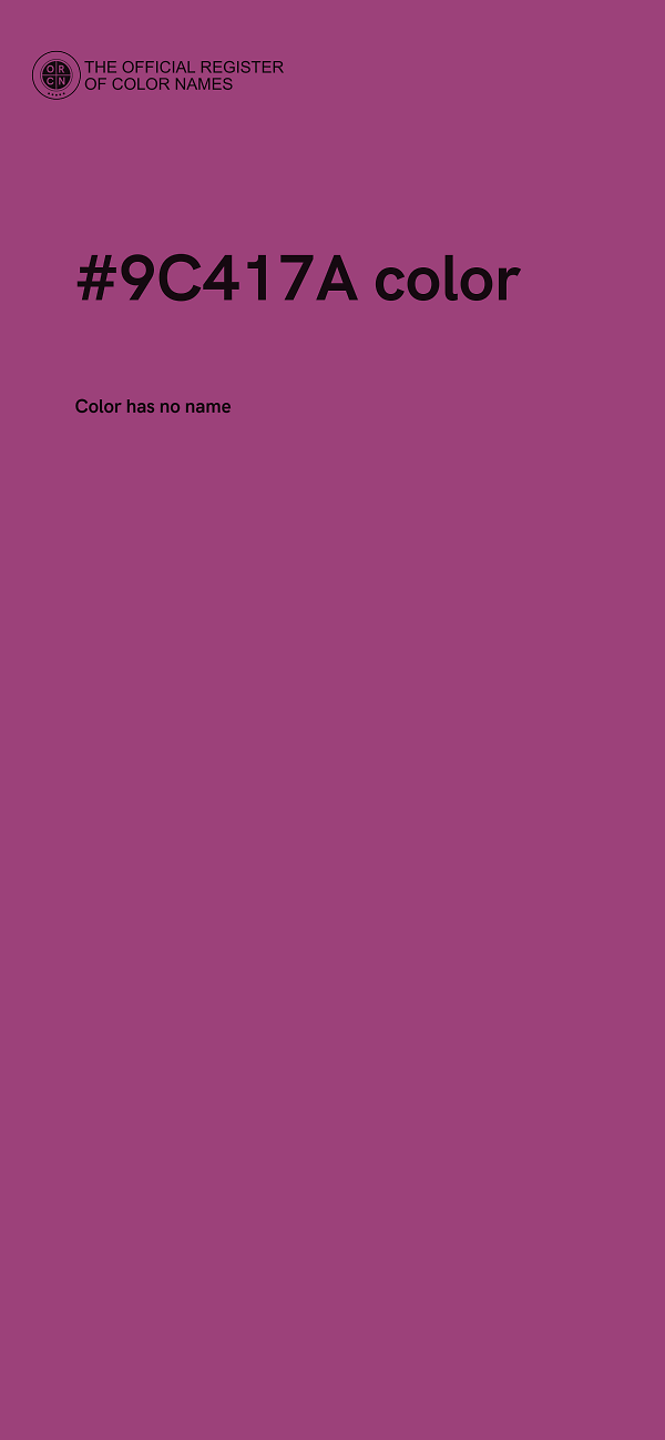 #9C417A color image