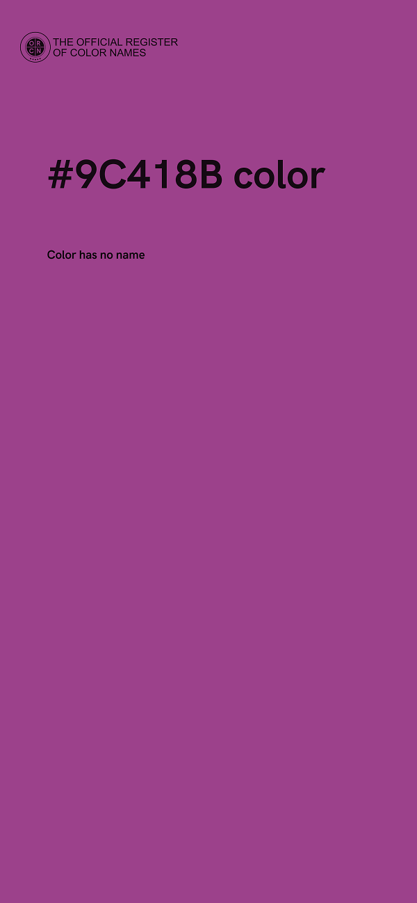 #9C418B color image