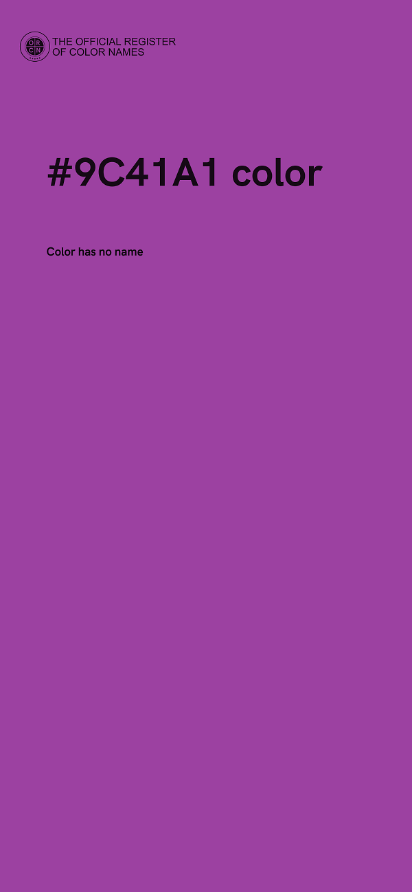 #9C41A1 color image