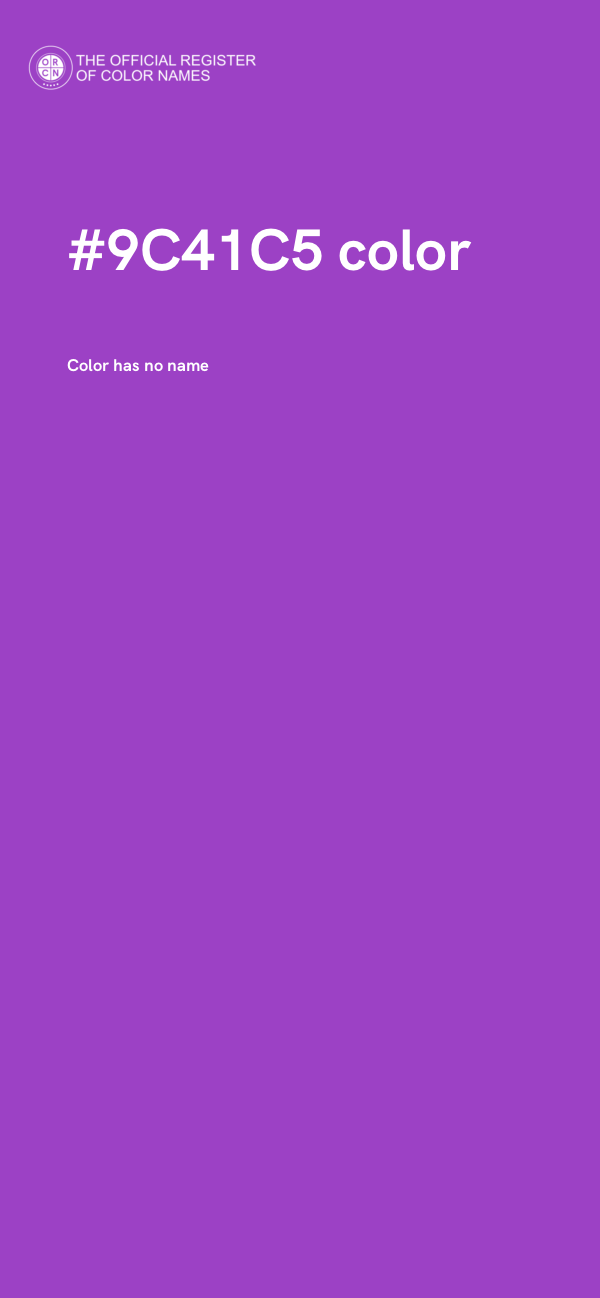 #9C41C5 color image
