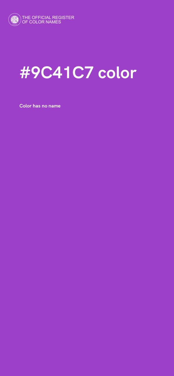 #9C41C7 color image