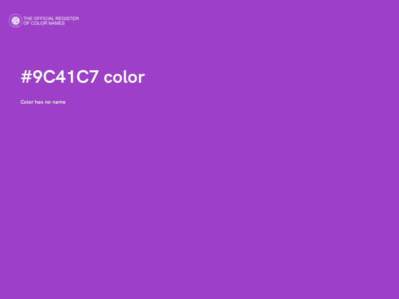 #9C41C7 color image