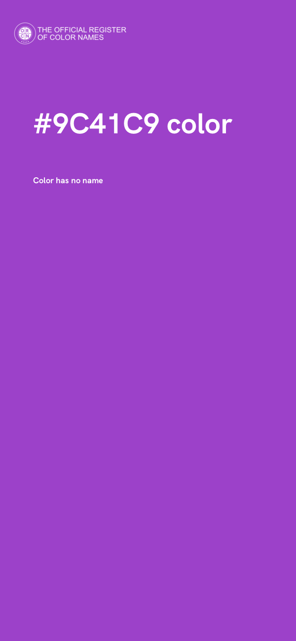 #9C41C9 color image