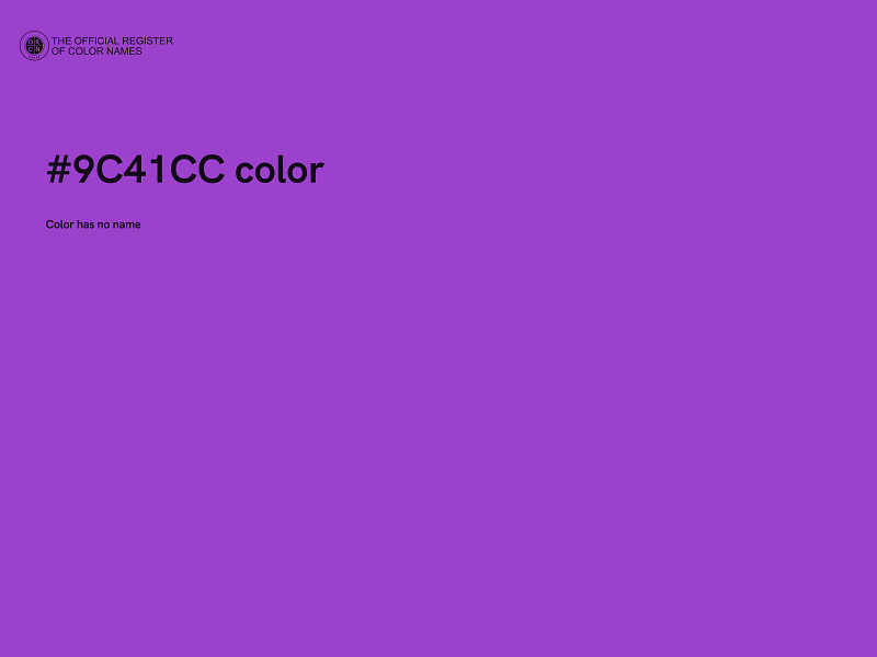 #9C41CC color image