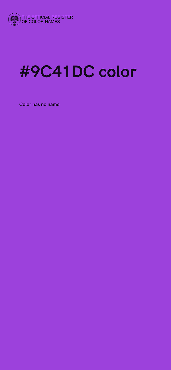#9C41DC color image