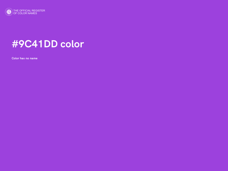 #9C41DD color image