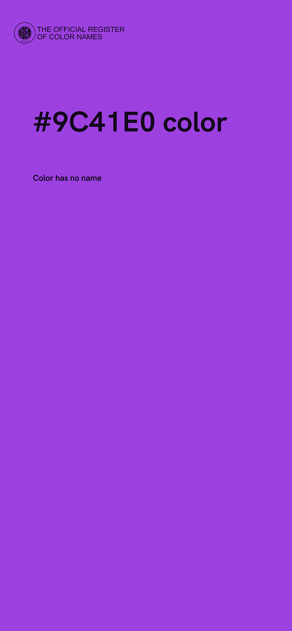 #9C41E0 color image