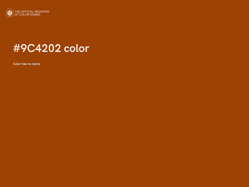 #9C4202 color image