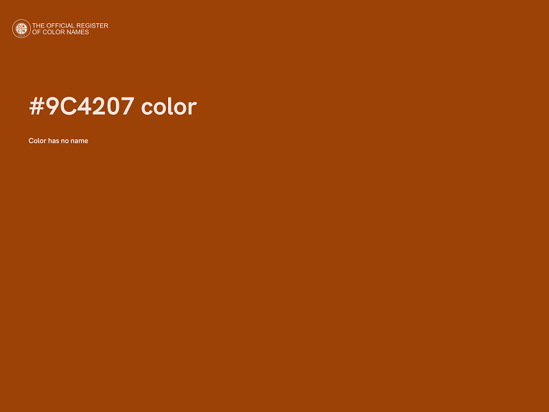 #9C4207 color image